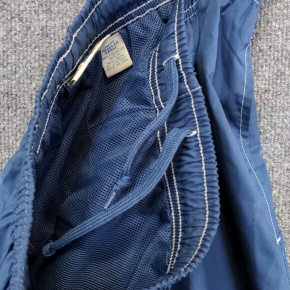 Travel Smith Men's Track Pants Blue Large Drawstring Waist Ankle Zip Mesh Lined - Picture 10 of 12